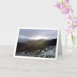 Mount Snowdon, Snowdonia National Park, Wales Card