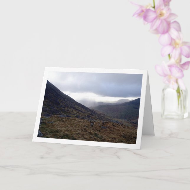 Mount Snowdon, Snowdonia, Wales, United Kingdom Card (Orchid)