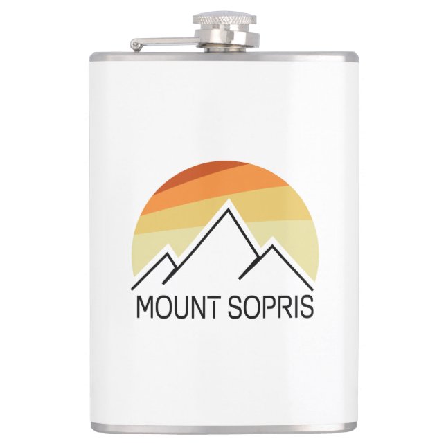 Mount Sopris Retro Hip Flask (Front)