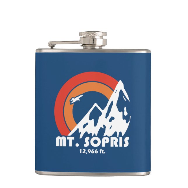 Mount Sopris Sun Eagle Hip Flask (Front)