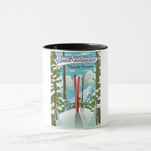 mount southington plantsville, connecticut ski mug