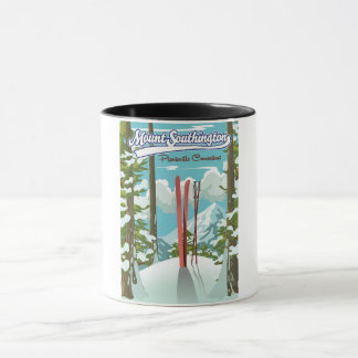 mount southington plantsville, connecticut ski mug