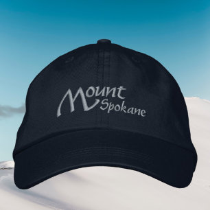 Mount Spokane Washington Embroidered Hat