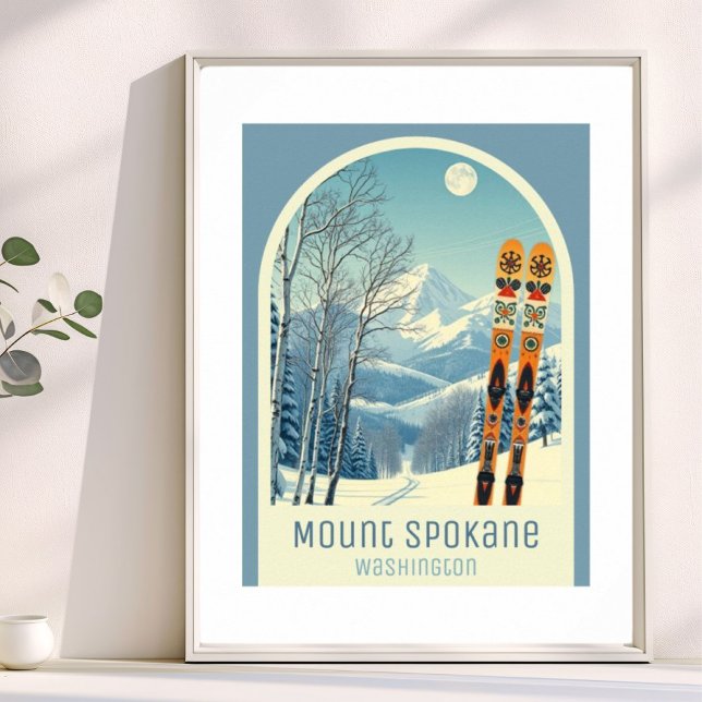 Mount Spokane Washington  ski resort  Poster (Creator Uploaded)