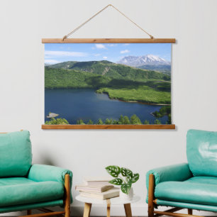 Mount St Helens Coldwater Lake Scenic Landscape Hanging Tapestry