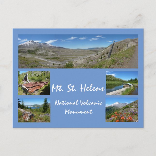 Mount St Helens Collage 2 Postcard (Front)