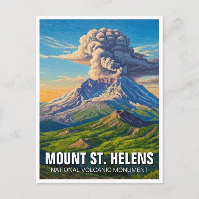 Mount St Helens National Volcanic Monument Postcard (Front)