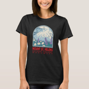 Mount St Helens National Volcanic Monument Retro T-Shirt