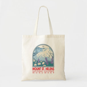 Mount St Helens National Volcanic Monument Retro Tote Bag