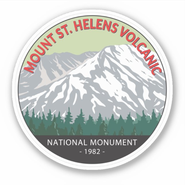 Mount St Helens National Volcanic Monument Vintage (Front)