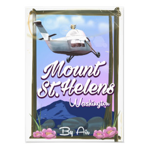 Mount St. Helens Washington Travel poster