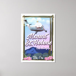 Mount St. Helens Washington Travel poster Canvas Print