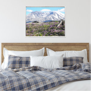 Mount St Helens Wildlfowers Photographic Canvas Print