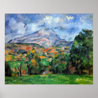 Mount St. Victoire by Paul Cezanne Poster