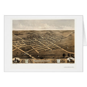 Mount Sterling, IL Panoramic Map - 1869