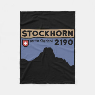 Mount Stockhorn Hike Mountain Biking Thun Swiss Hi Fleece Blanket