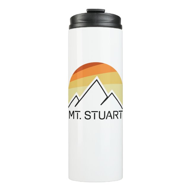 Mount Stuart Washington Retro Thermal Tumbler (Front)