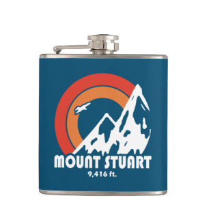 Mount Stuart Washington Sun Eagle Hip Flask