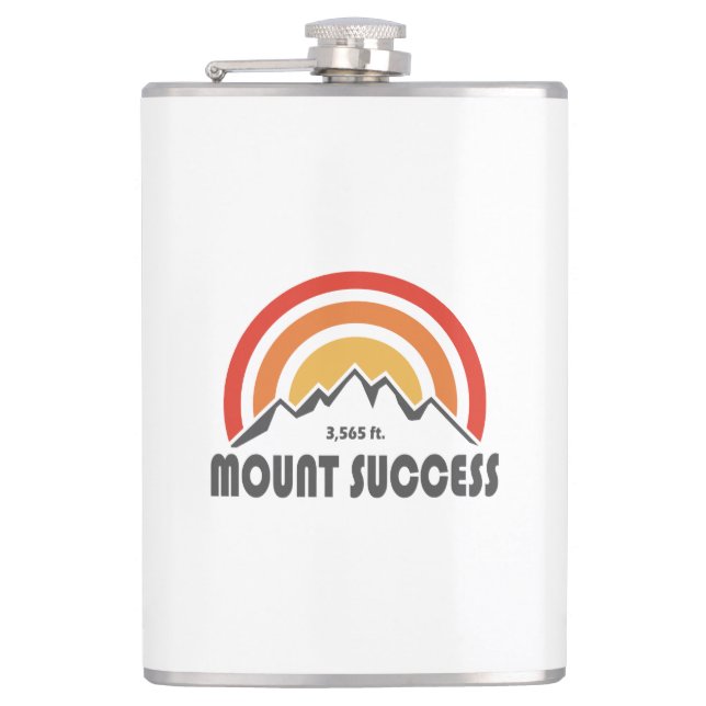 Mount Success New Hampshire Hip Flask (Front)