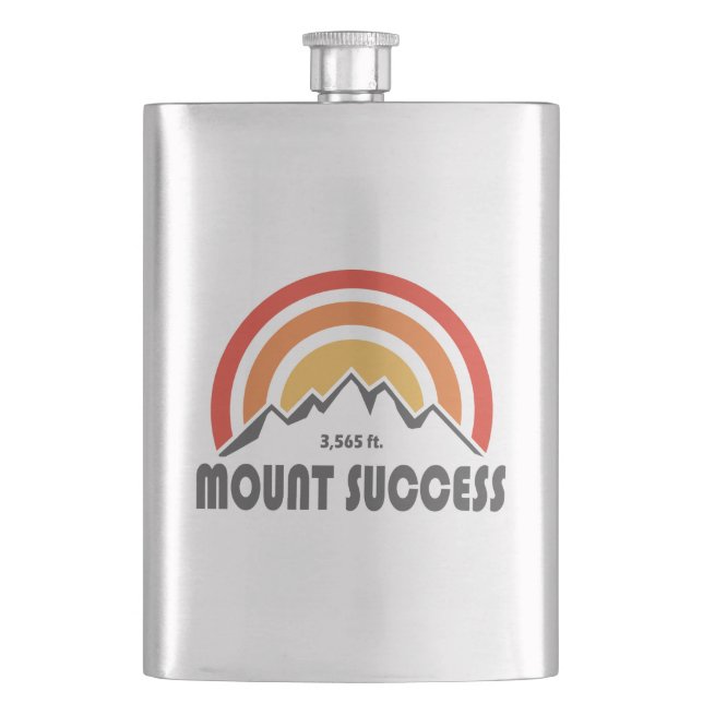 Mount Success New Hampshire Hip Flask (Front)