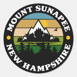 Mount Sunapee,New Hampshire Classic Round Sticker