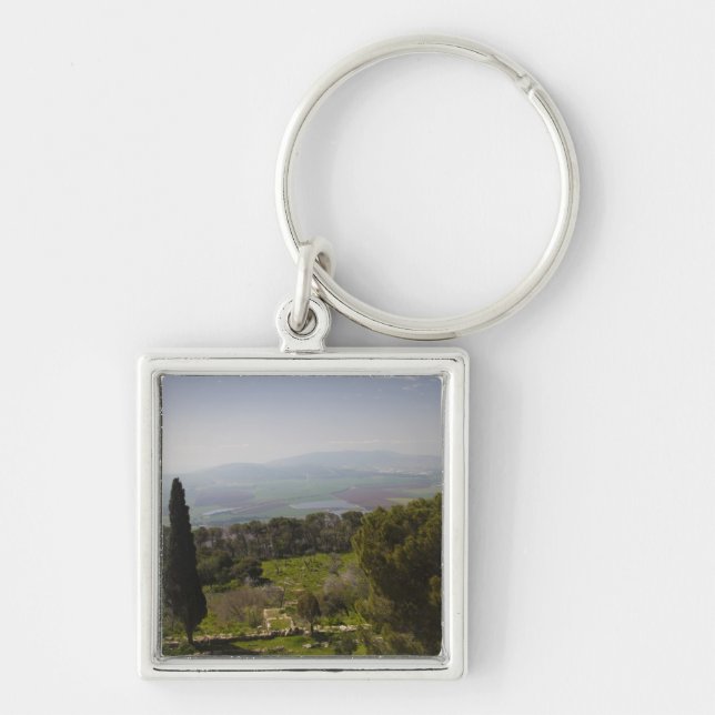 Mount Tabor, site of biblical transfiguration Key Ring (Front)