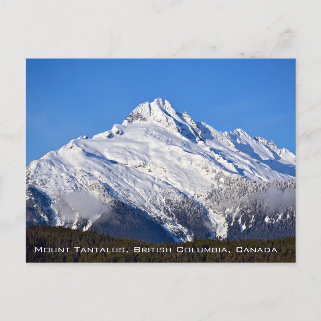 Mount Tantalus in BC Canada Postcard (Front)