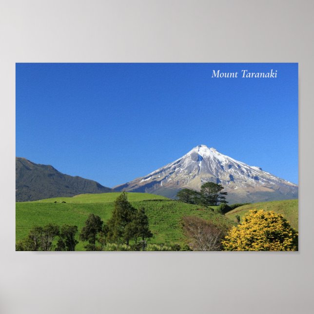 Mount Taranaki ,New Zealand Poster (Front)