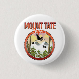 Mount Tate Japan travel logo 3 Cm Round Badge