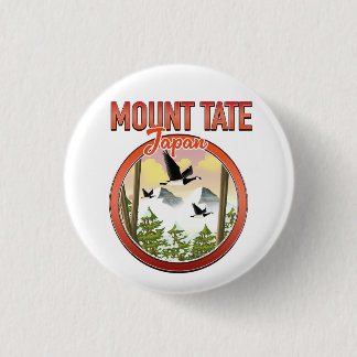 Mount Tate Japan travel logo 3 Cm Round Badge