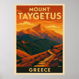 Mount Taygetus Greece V01 Poster