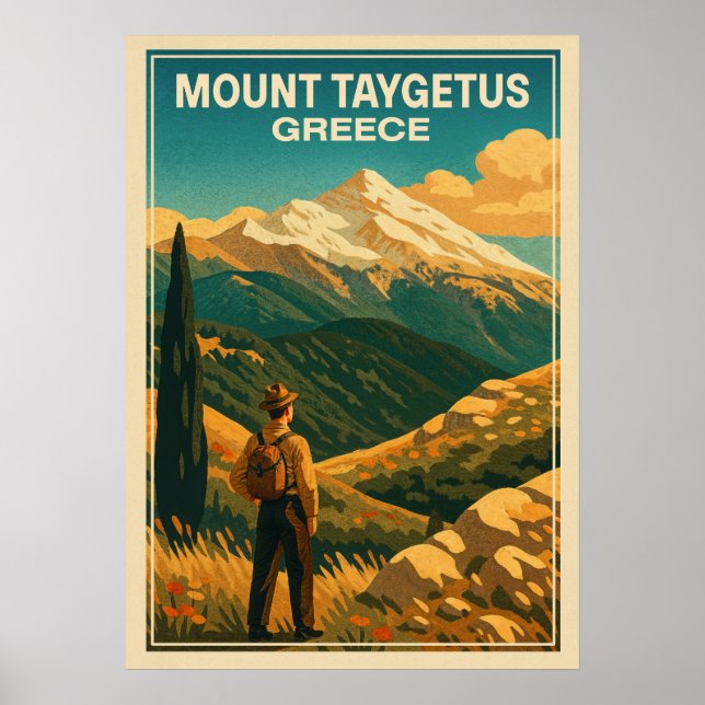 Mount Taygetus Greece V03 Poster (Front)