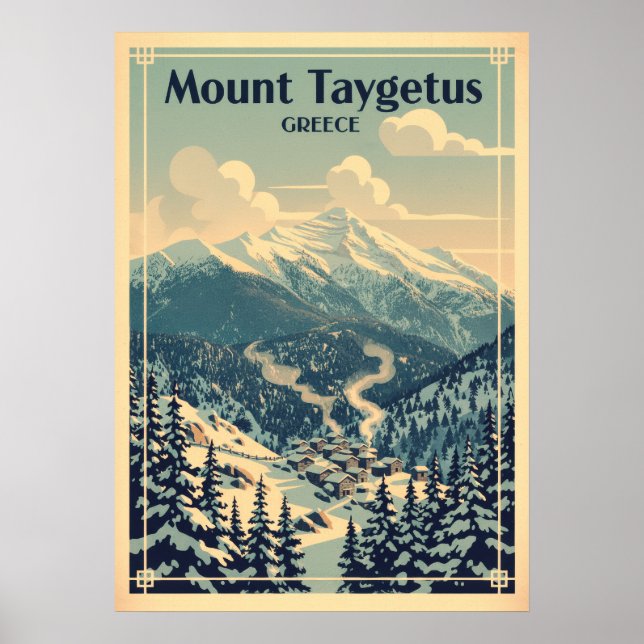 Mount Taygetus Greece V05 Poster (Front)