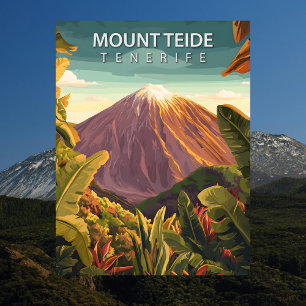Mount Teide Tenerife Volcanic Peak Travel Postcard
