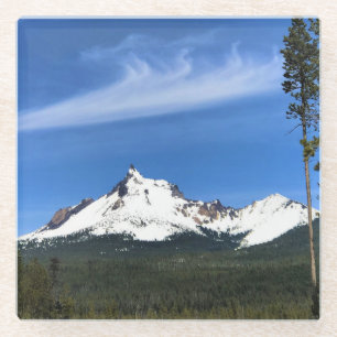 Mount Thielsen, Oregon Glass Coaster