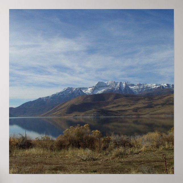 Mount Timpanogos and Deer Creek Re... - Customised Poster (Front)