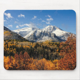Mount Timpanogos in Autumn Utah Mountains Mouse Mat