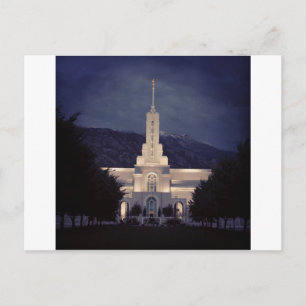 Mount Timpanogos LDS Temple, American Fork, Utah Postcard