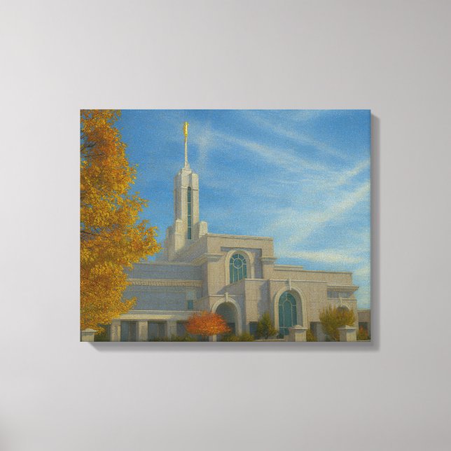 Mount Timpanogos Utah Temple Painting™ LDS Canvas (Front)