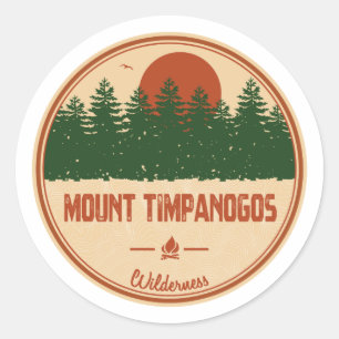 Mount Timpanogos Wilderness Utah Classic Round Sticker
