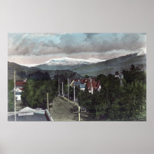 Mount Topo View from CitySanta Paula, CA Poster