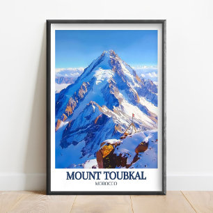 Mount Toubkal Poster - High Atlas Art - Jebel Toub
