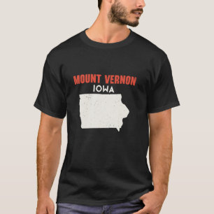 Mount Vernon Iowa USA State America Travel Iowan T-Shirt