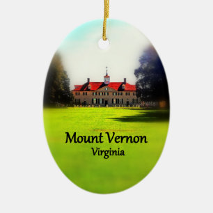 Mount Vernon Oval Ornament