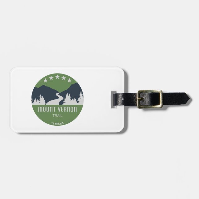 Mount Vernon Trail Luggage Tag (Front Horizontal)