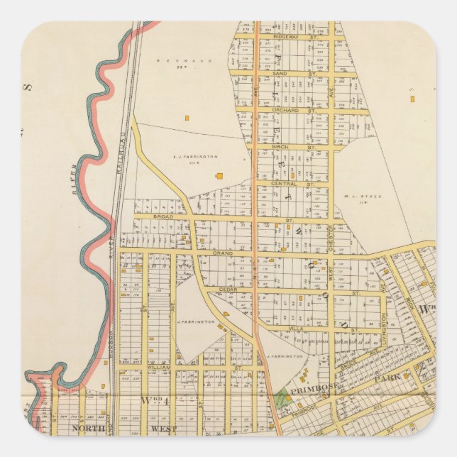 Mount Vernon Westchester County NY Square Sticker (Front)