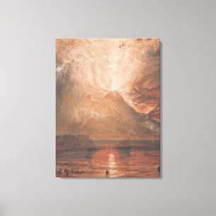 Mount Vesuvius in Eruption Naples Italy J. Turner Canvas Print