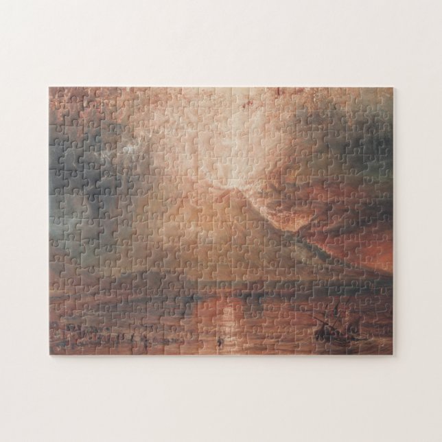 Mount Vesuvius in Eruption Naples Italy J. Turner Jigsaw Puzzle (Horizontal)