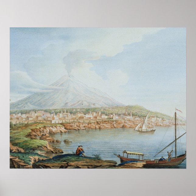 Mount Vesuvius, plate 36 from 'Campi Phlegraei: Ob Poster (Front)
