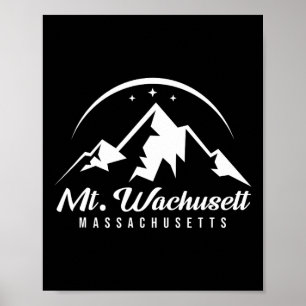 Mount Wachusett Machusetts Ski Resort Skiing Snowb Poster
